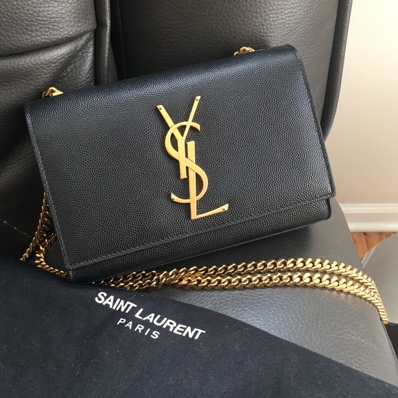 Yves Saint Laurent Handbags - AUTHENTIC SMALL MONOGRAM YSL CHAIN CROSSBODY PURSE